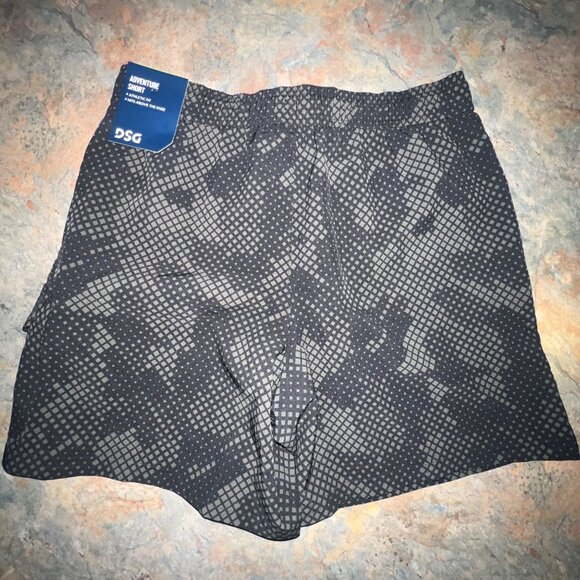 DSG Athletic Fit Shorts, Small 8-9, Black & Gray - Picture 2 of 9